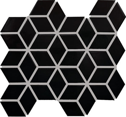 Color Wheel Retro Matte Black Chevron 2X3 Matte