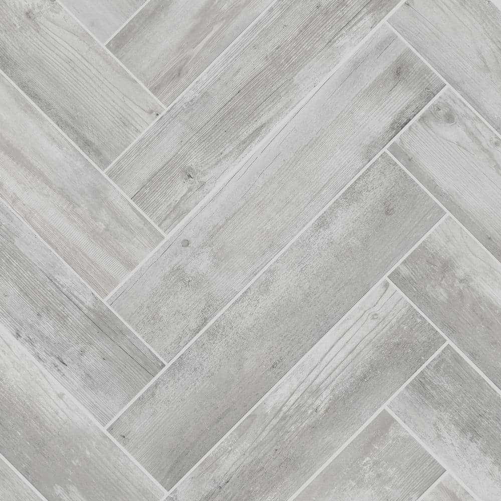 Alaskan Powder Light Gray 8 in. x 36 in. Matte Porcelain Floor and Wall Tile (13.6 sq. ft./Case)
