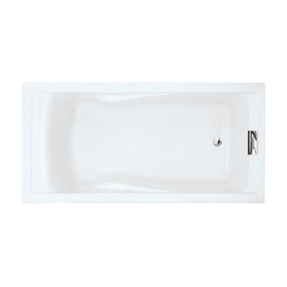 Evolution 72" Acrylic Soaking Bathtub with Reversible Drain