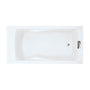 Evolution 72" Acrylic Soaking Bathtub with Reversible Drain