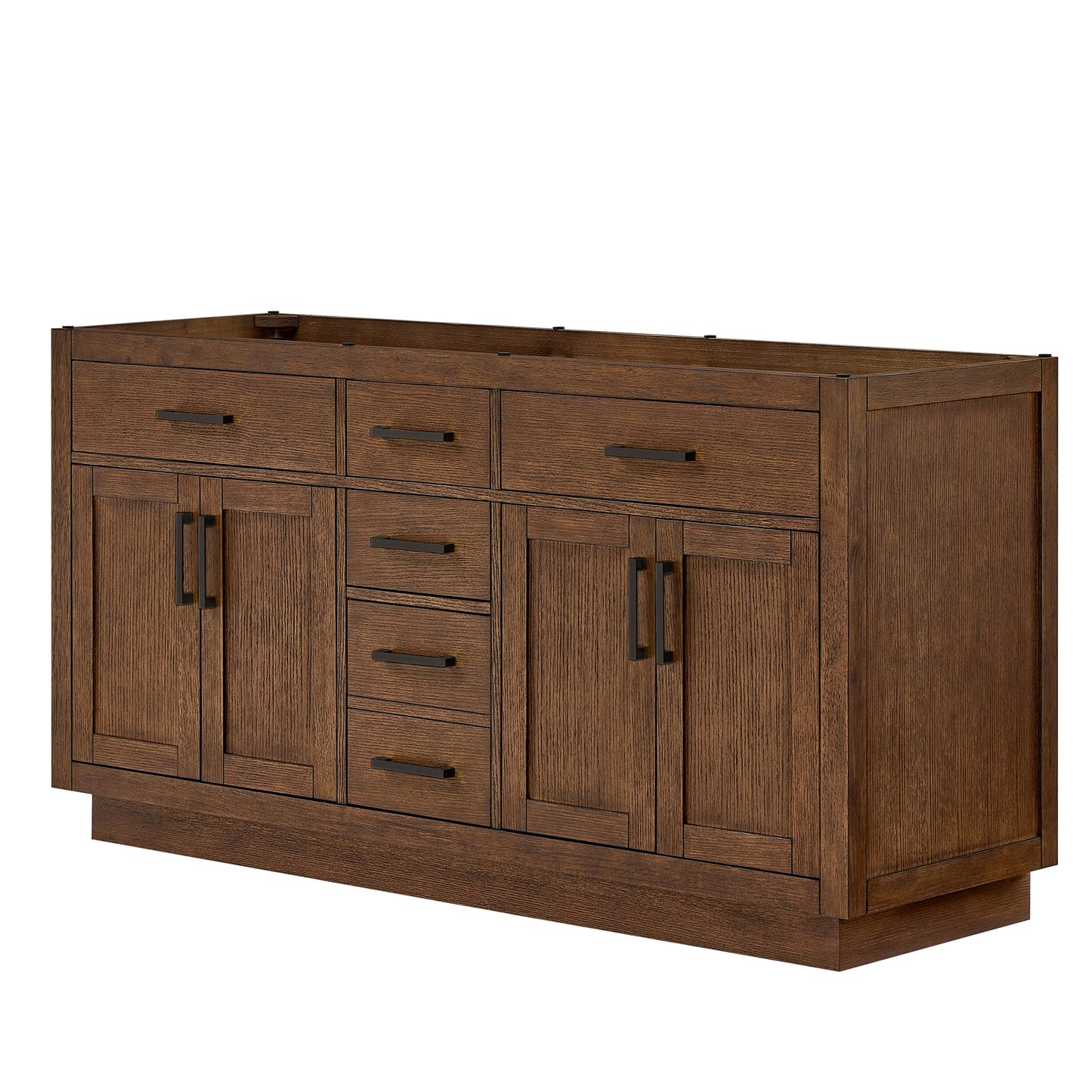 Beckett Double Bathroom Vanity with Toe Kick - 65W x 34.25H x 21.5D