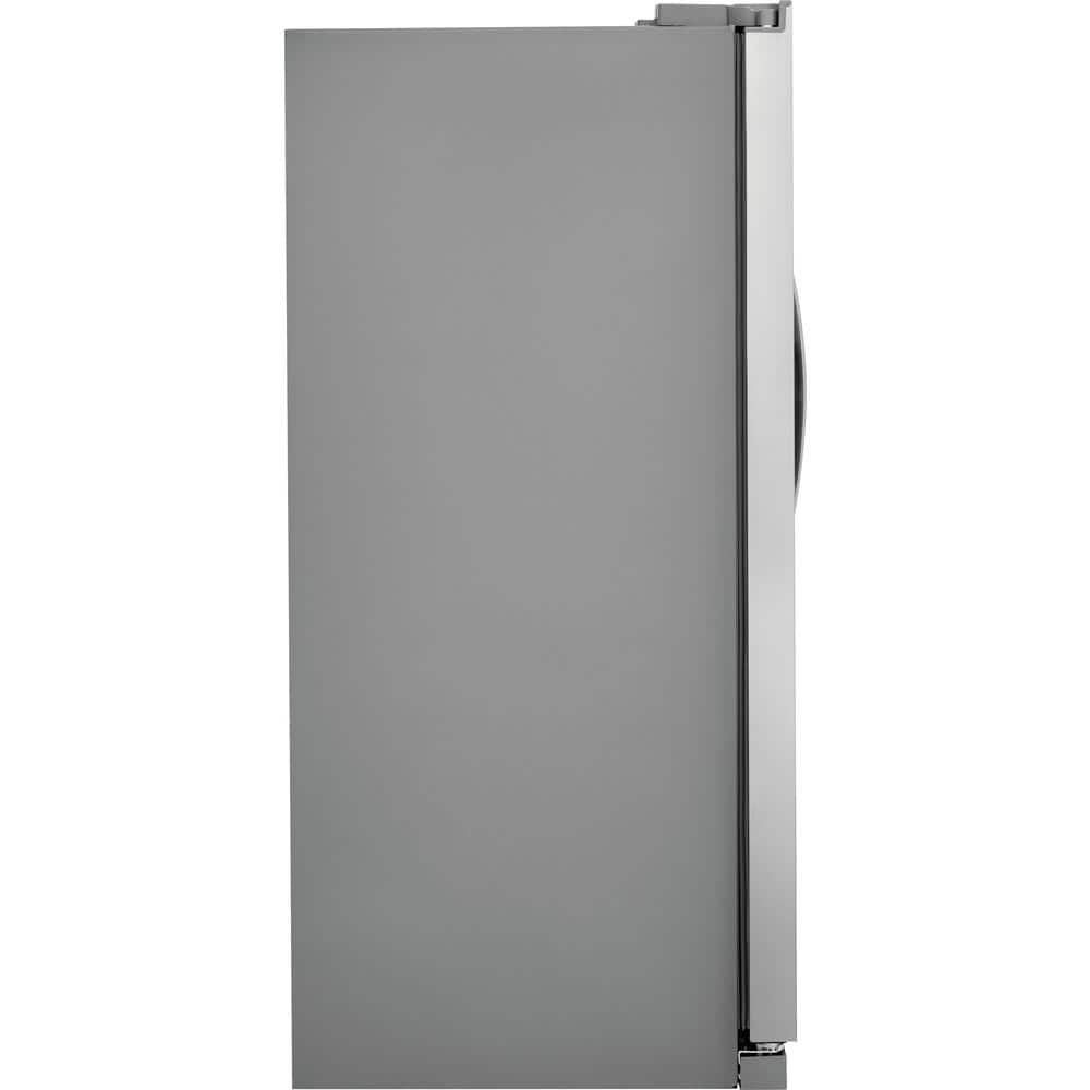 33 in. 22.3 cu. ft. Side by Side Refrigerator in Stainless Steel, Standard Depth