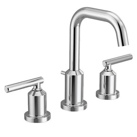 Gibson™ Widespread Lavatory Faucet, ADA, 2 Handle, 3-Hole, 1.2 gpm, Chrome