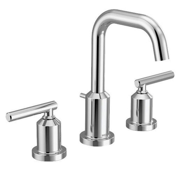 Gibson™ Widespread Lavatory Faucet, ADA, 2 Handle, 3-Hole, 1.2 gpm, Chrome