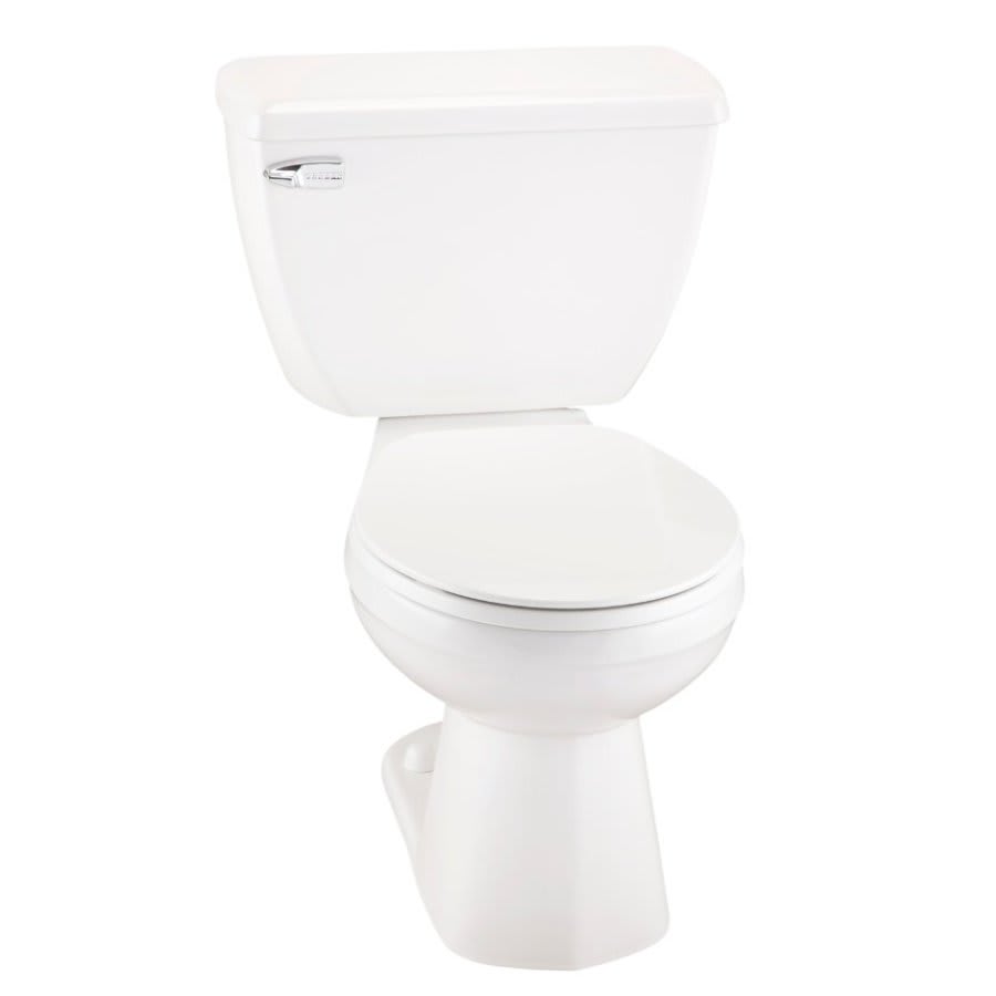 Ultra Flush® Toilet Bowl, Floor Mount, 12 in Rough, Round, White