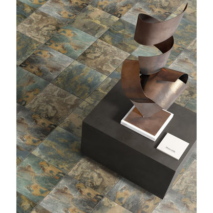SLATE 592 RUSTIC GLD CAL 16X16