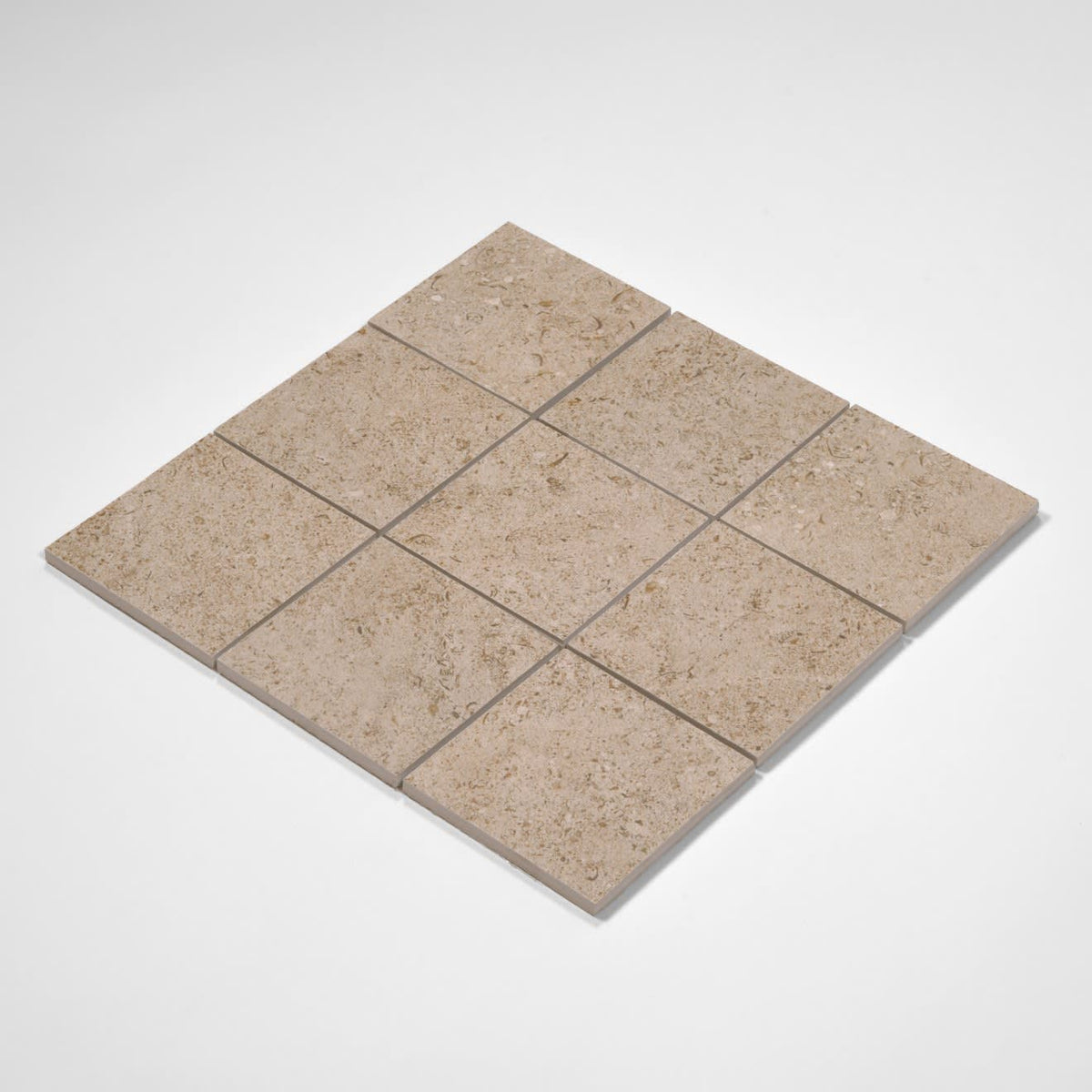 Ikonite 4" x 4" Honed Porcelain Mosaic in Grey