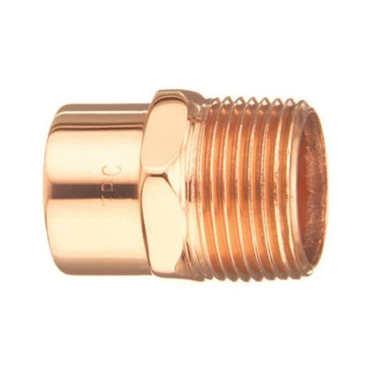Male Adapter, 3/4 in, C x MNPT, Copper
