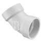 45 deg Elbow, 10 in, Hub, DWV, PVC