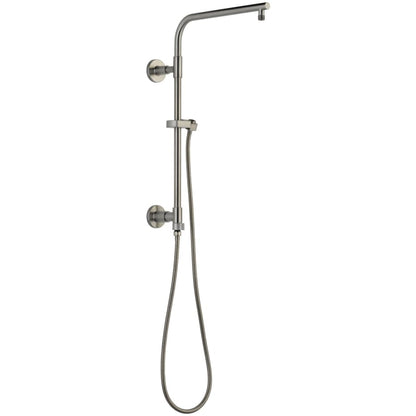 Emerge 18" Round Shower Column with Hose and Integrated Diverter - Less Shower Head and Hand Shower