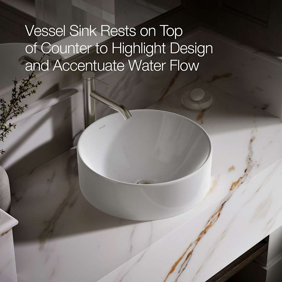 Vox 16-1/2" Vessel Sink with Overflow