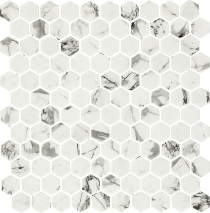 Uptown Glass Posh Resort Hexagon 1X1 Matte