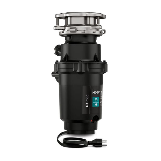 GX Pro 1/2 HP Continuous Garbage Disposal with a Vortex Motor and Power cord included.