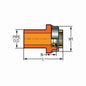 FlameGuard® Adapter, 1 x 1/2 in, Spigot x Brass FNPT, CPVC