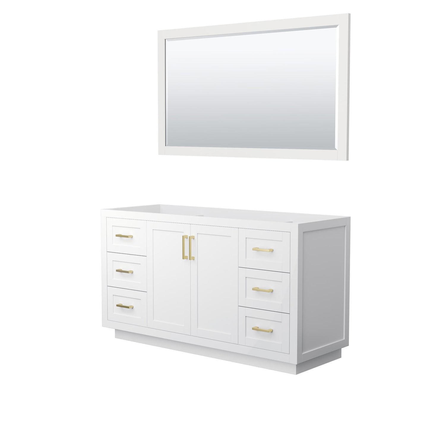 Miranda Single Bathroom Vanity - 59.25W x 33H x 21.75D