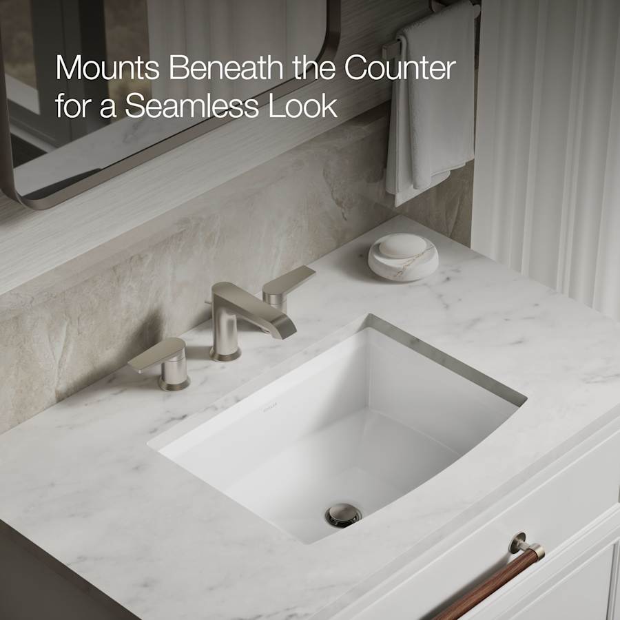 Archer 19-7/8" Undermount Bathroom Sink with Overflow