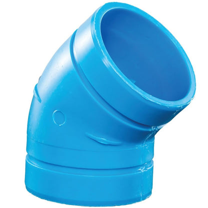 Blueline™ Acid Waste 45 deg Elbow, 3 in, Polypropylene