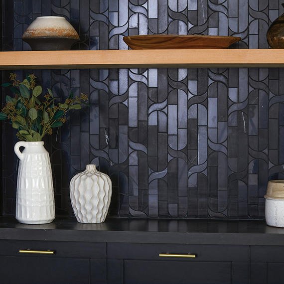 Pietra Divina Nero Marquina Rectangle 12X24 Honed