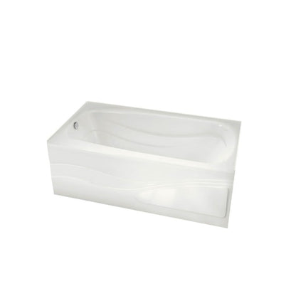 Tenderness™ Alcove Tub, 60 x 32 x 20 in, Left Hand Drain, White
