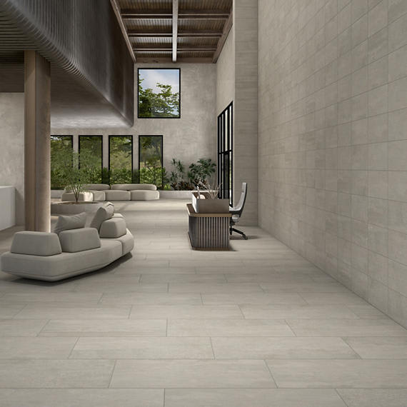 Theoretical Evolved Reflective Taupe Rectangle 12X24 Textured