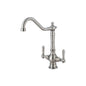 Americana Kitchen Faucet, Deck Mount, ADA, 2 Lever Handles, 1-Hole, PVD Brushed Nickel