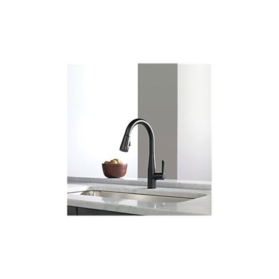 Essa® Kitchen Faucet, Deck Mount, ADA, 1 Lever Handle, 1-Hole, Matte Black