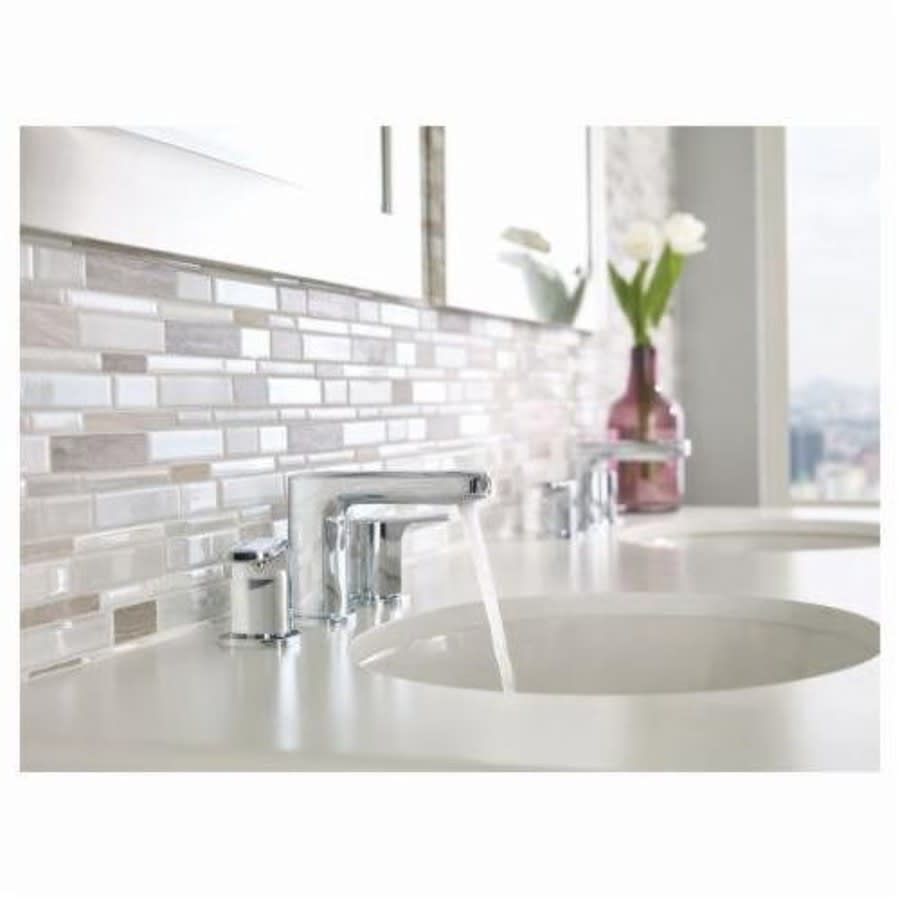 Rizon™ Widespread Lavatory Faucet, ADA, 2 Handle, 3-Hole, 1.2 gpm, Polished Chrome