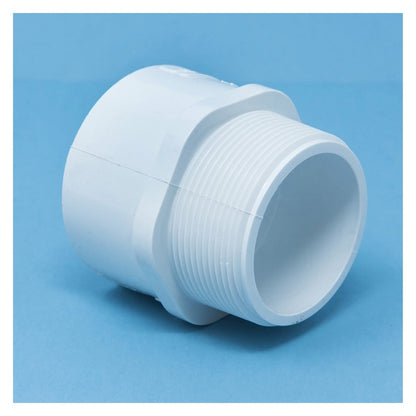 Male Adapter, 3 in, Socket x MNPT, SCH 40/STD, PVC
