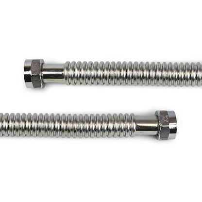 Corrugated Water Heater Flex, 1-1/4 in, FNPT, 24 in L, Stainless Steel