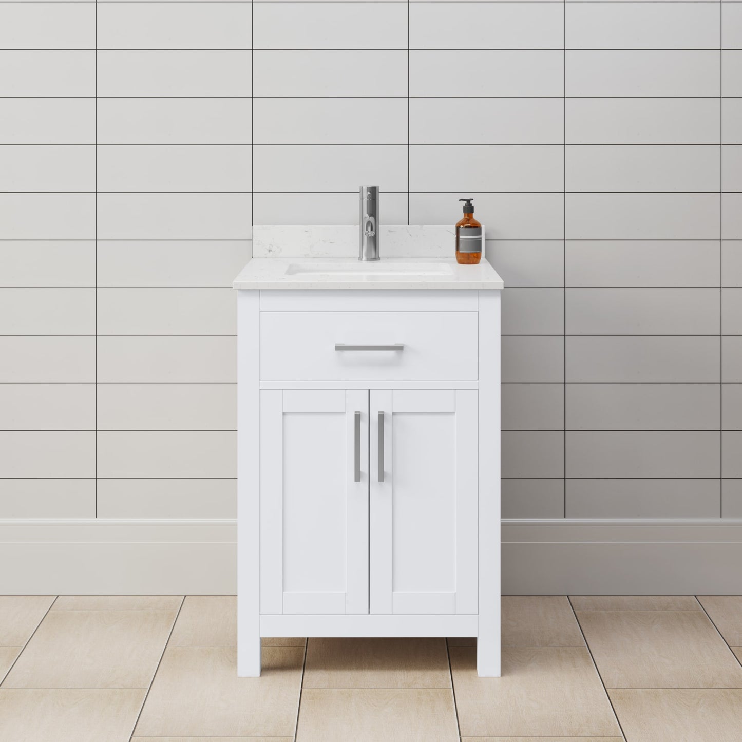 Beckett Single Bathroom Vanity - 24W x 35H x 22D
