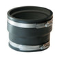 Transition Coupling, 3 in, Corrugated Polyethylene x Cast Iron/Plastic, Flexible PVC