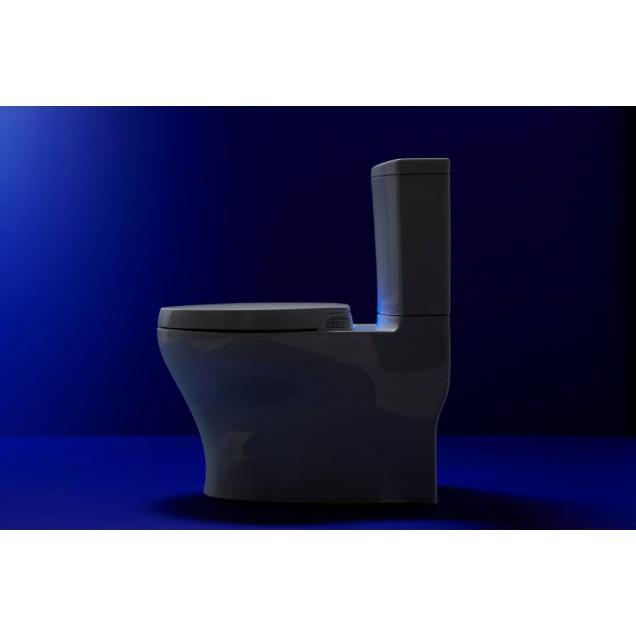 Purefresh Elongated Closed Front Toilet Seat with Purefresh Air Filtering, Night Light, and Quiet-Close Technology