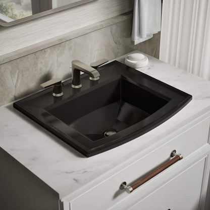 Archer 22-5/8" Drop In Bathroom Sink with 3 Holes Drilled and Overflow