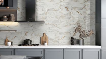 Calacatta Gold Matte Subway Tile