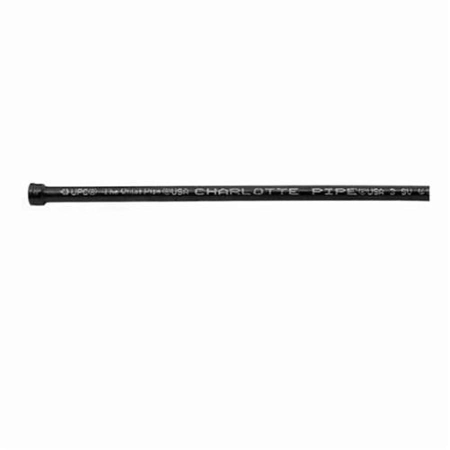 Cast Iron Pipe, 2 in, Spigot x Hub, 10 ft L