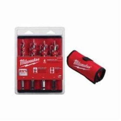 Wood Drill Bit Set, 4 Pieces, Alloy Steel, 4-Pack