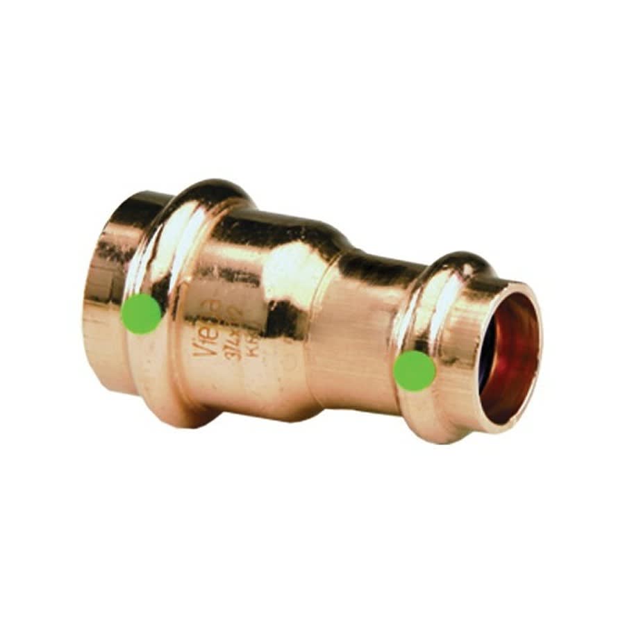 Reducer Coupling, 1-1/2 x 3/4 in, Press, Copper