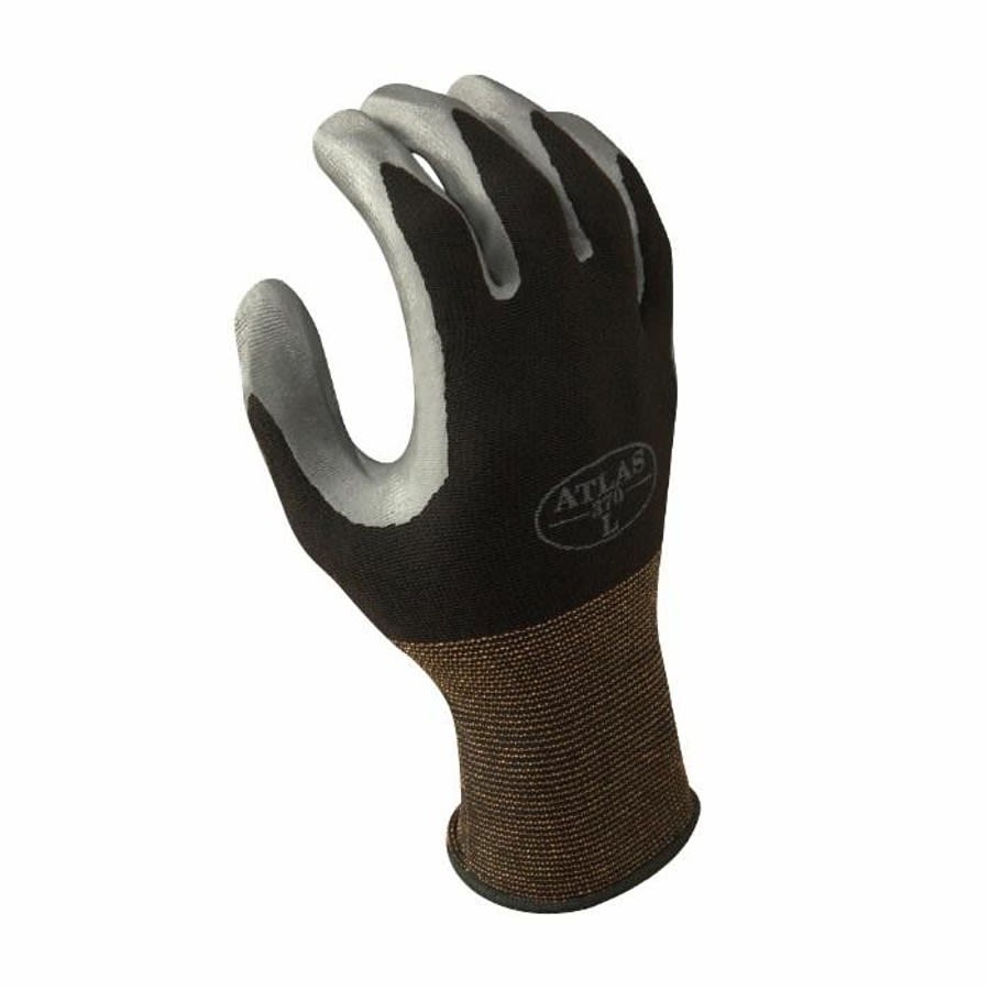 Tough General Purpose Gloves, Knit, 2XL, Nitrile Palm, Nitrile Coating, Seamless Lining