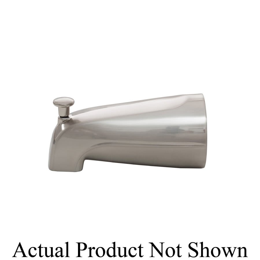 Tub Spout, Wall Mount, Brushed Nickel Stainless