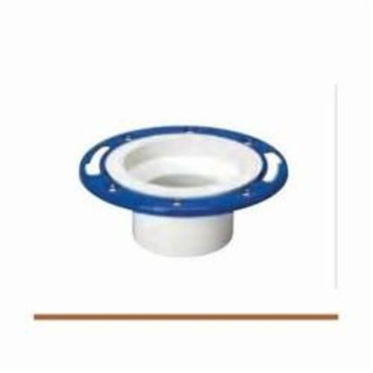 Adjustable Closet Flange, 4 x 3 in, Spigot, PVC, SCH 40/STD