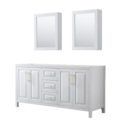 Daria Double Bathroom Vanity - 71W x 35H x 21.5D