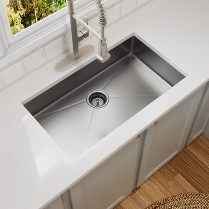 Scovin 1.8 GPM Single Hole Pre-Rinse Pull Down Kitchen Faucet - Includes Escutcheon