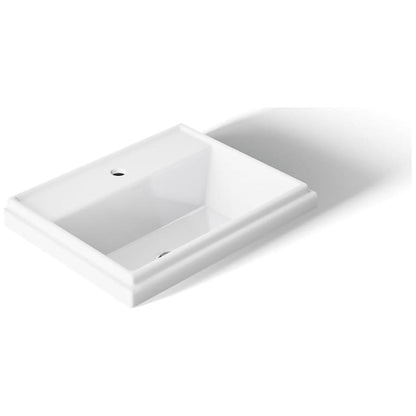 Tresham 20" Drop In Bathroom Sink with 1 Hole Drilled and Overflow