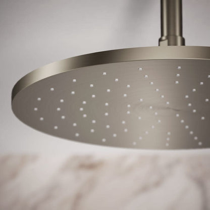 Contemporary Round 12" Single Function 2.5 GPM Rainhead with MasterClean Sprayface and Katalyst Air-Induction Technology