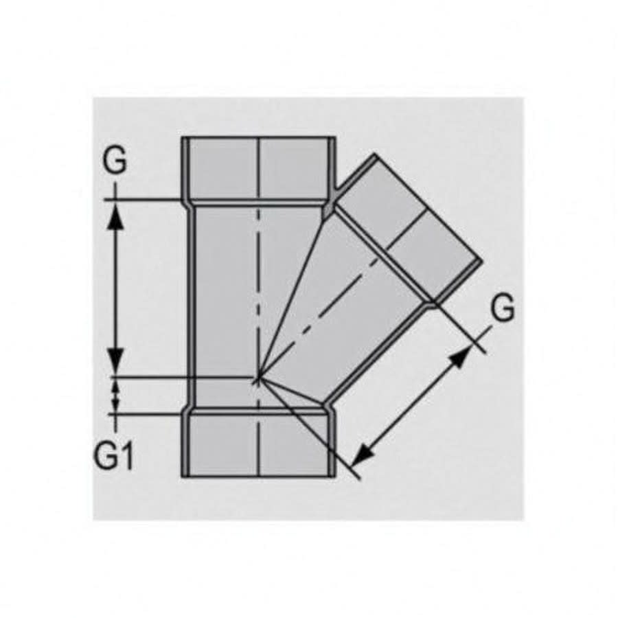 LabWaste® Acid Waste Wye, 3 in, CPVC