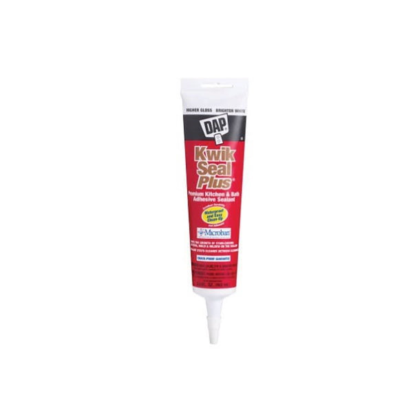 Kwik Seal Plus® Tub & Tile Caulk, 5.5 oz, Biscuit/Beige