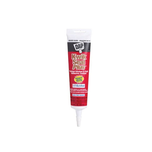 Kwik Seal Plus® Tub & Tile Caulk, 5.5 oz, White