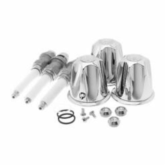 Complete Rebuild Kit, Metal, Polished Chrome