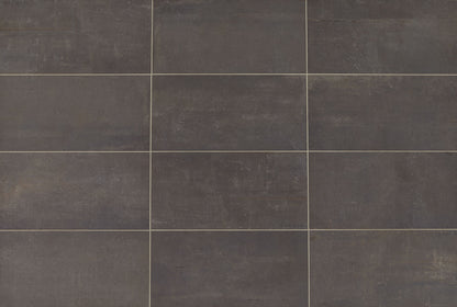 Union Black Nickel Rectangle 24X48 Matte