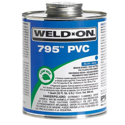 795™ Medium Body Cement, 1 pt, Clear, For PVC